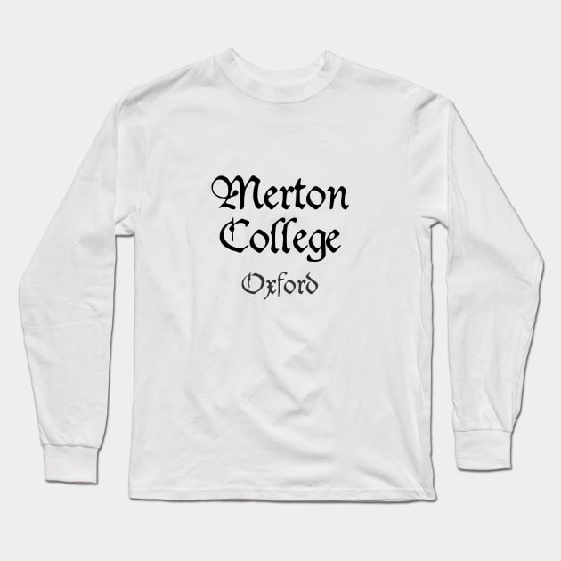 Oxford Merton College Medieval University Long Sleeve T-Shirt by RetroGeek